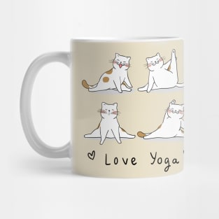 Cute Adorable funny Yoga Cats Kitty Pilates Mug